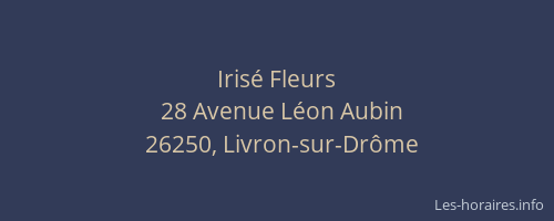 Iris&eacute; Fleurs