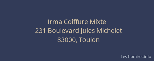 Irma Coiffure Mixte