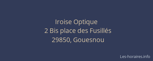 Iroise Optique