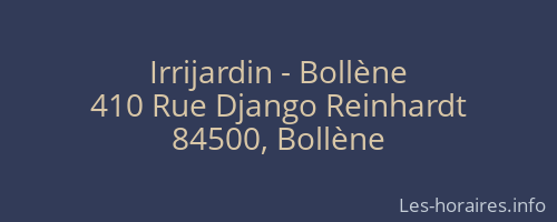 Irrijardin - Bollène