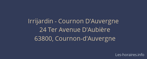 Irrijardin - Cournon D'Auvergne