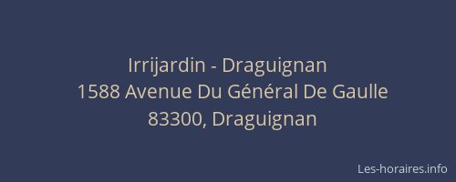 Irrijardin - Draguignan