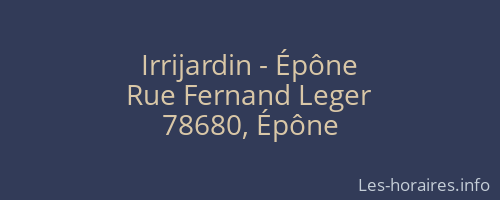 Irrijardin - Épône