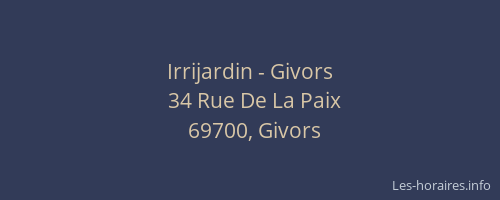 Irrijardin - Givors