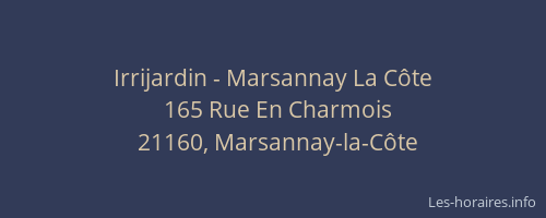 Irrijardin - Marsannay La Côte