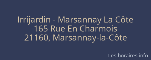 Irrijardin - Marsannay La Côte