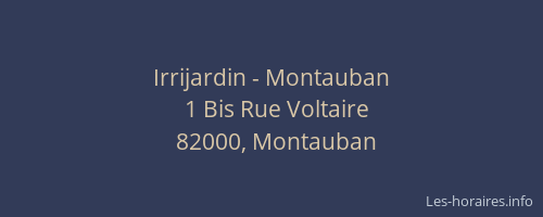 Irrijardin - Montauban