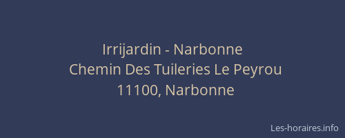 Irrijardin - Narbonne