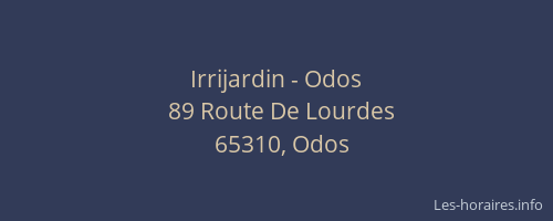 Irrijardin - Odos