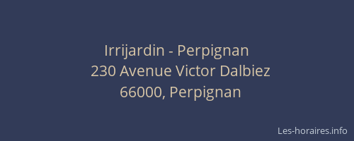 Irrijardin - Perpignan