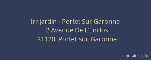 Irrijardin - Portet Sur Garonne