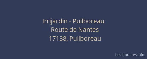 Irrijardin - Puilboreau