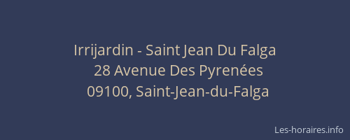 Irrijardin - Saint Jean Du Falga
