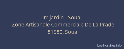 Irrijardin - Soual
