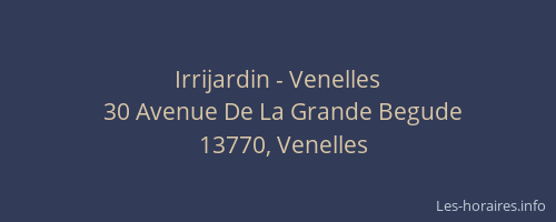 Irrijardin - Venelles