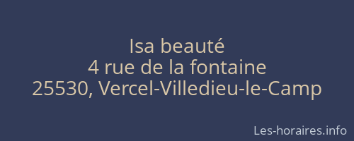 Isa beauté