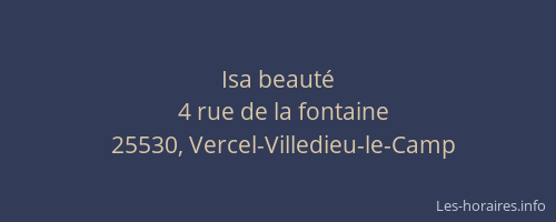 Isa beaut&eacute;