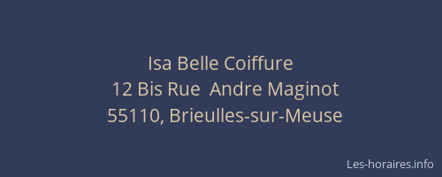 Isa Belle Coiffure