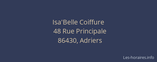 Isa'Belle Coiffure
