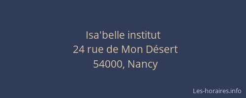 Isa'belle institut