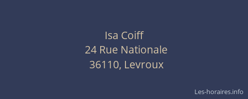 Isa Coiff