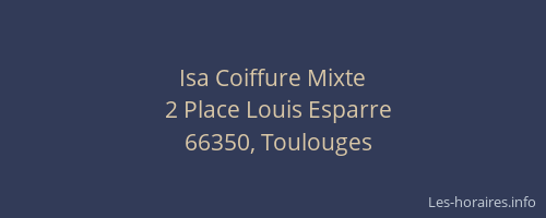 Isa Coiffure Mixte