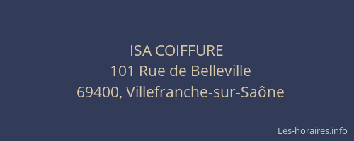ISA COIFFURE