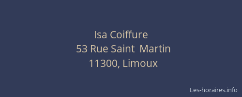 Isa Coiffure
