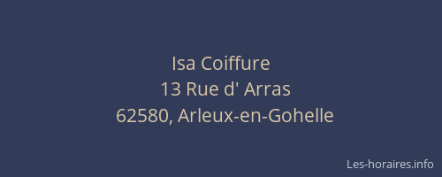 Isa Coiffure
