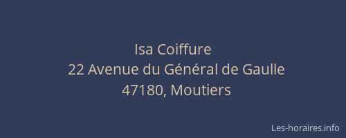 Isa Coiffure