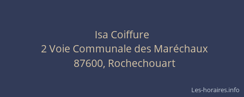 Isa Coiffure