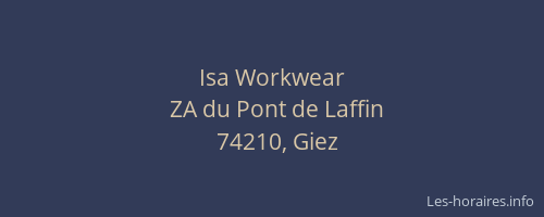 Isa Workwear