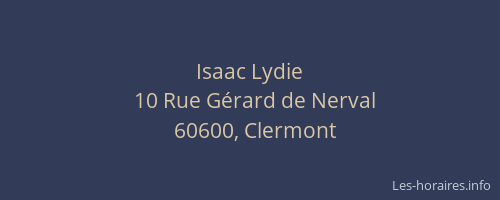 Isaac Lydie