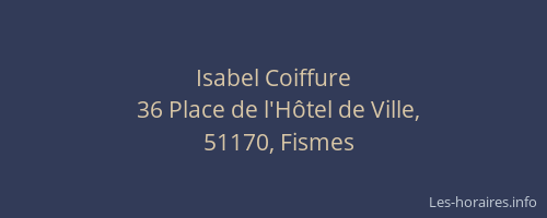 Isabel Coiffure