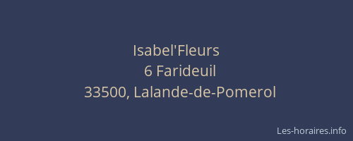 Isabel'Fleurs
