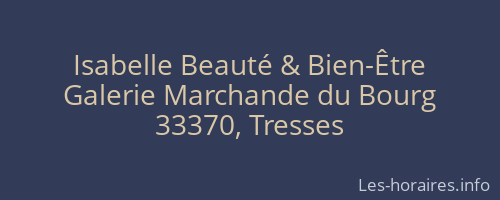 Isabelle Beauté & Bien-Être