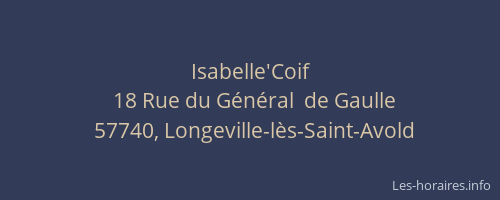 Isabelle'Coif