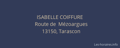 ISABELLE COIFFURE
