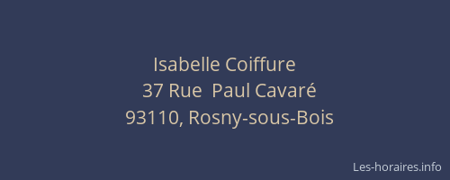 Isabelle Coiffure