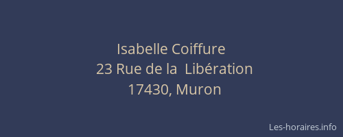Isabelle Coiffure