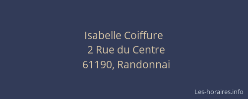 Isabelle Coiffure