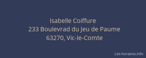 Isabelle Coiffure