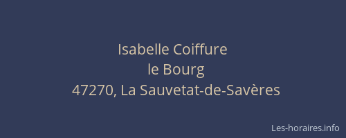 Isabelle Coiffure