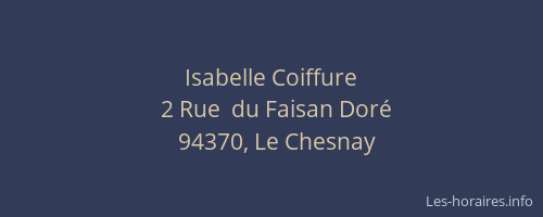 Isabelle Coiffure
