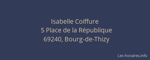 Isabelle Coiffure