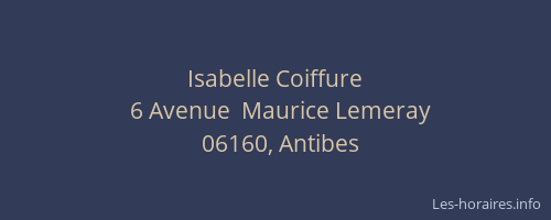 Isabelle Coiffure