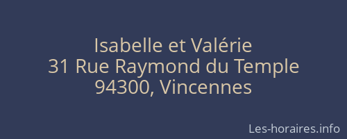 Isabelle et Valérie