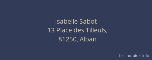 Isabelle Sabot