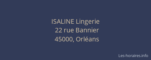 ISALINE Lingerie
