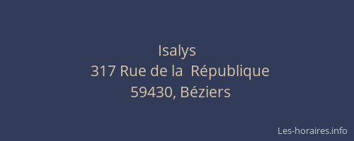 Isalys